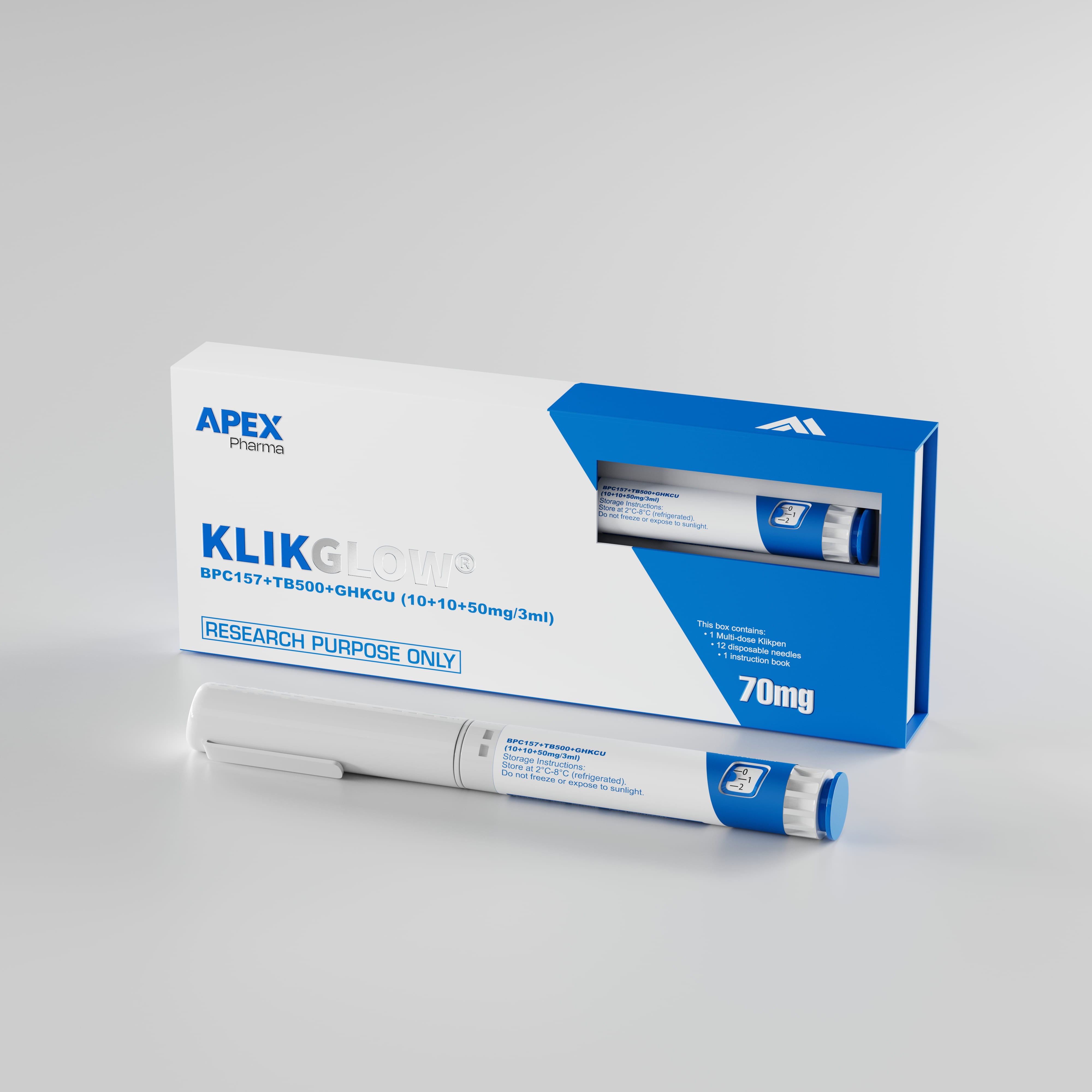 wholesalepeptide.com bpc-157 glow peptide blend composition ghk-cu bpc-157 tb-500 GLOW Blend: BPC-157/TB-500/GHK-Cu  (70mg vials)